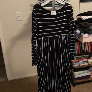 Striped midi dress - Luca + Grae size L